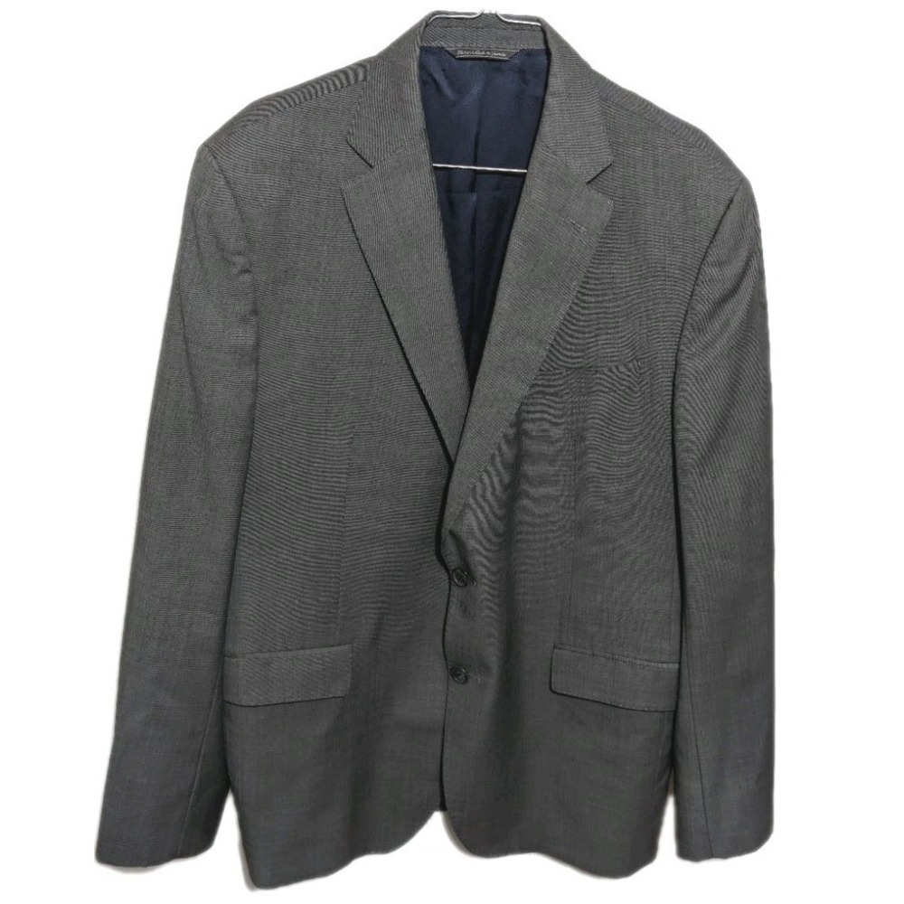 Jack Victor Elite Blazer 46R Gray Sport Coat Made in Canada‎ Mens 2 Button